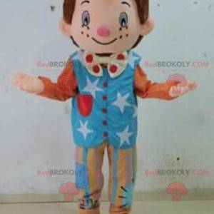 Marionet clown mascotte. Mascotte voor kinderen - Redbrokoly.com